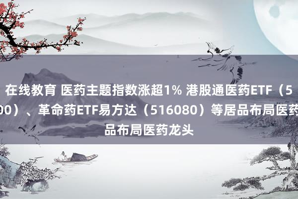 在线教育 医药主题指数涨超1% 港股通医药ETF（513200）、革命药ETF易方达（516080）等居品布局医药龙头