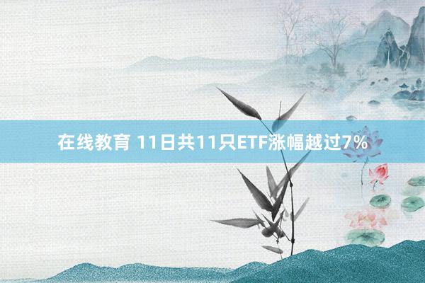 在线教育 11日共11只ETF涨幅越过7%