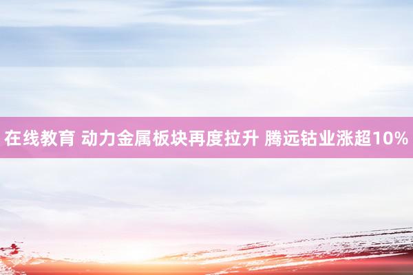 在线教育 动力金属板块再度拉升 腾远钴业涨超10%