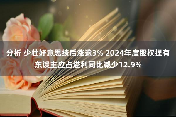 分析 少壮好意思绩后涨逾3% 2024年度股权捏有东谈主应占溢利同比减少12.9%